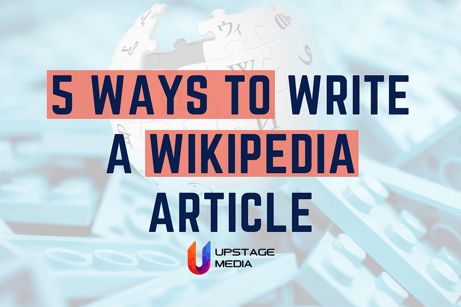 Creating a Wikipedia page: 5 steps to your own article
