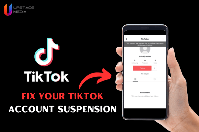 TikTok Account Suspended